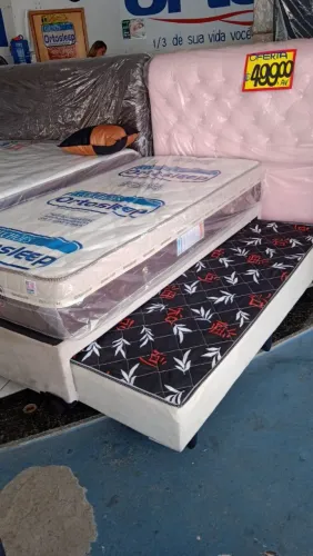 Bicama com colchão molas ensacadas 