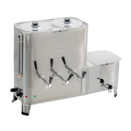 Cafeteira Industrial 2 Depósitos de 5 Litros Elétrica 220V com Esterilizador Universal