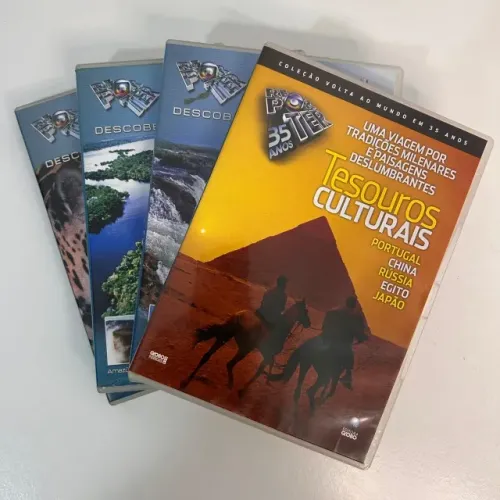 Combo 5 DVDs Globo Reporter Descobertas e Aventuras + Globo Reporter 35 anos