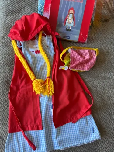 Fantasia Infantil Chapeuzinho Vermelho - Tamanho 6-10