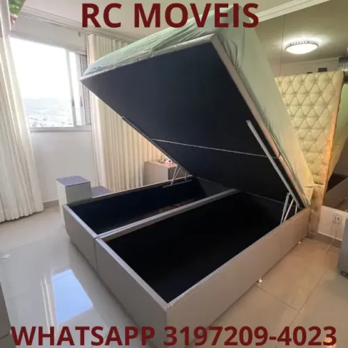 Cama Box Baú Queen 1.58x1.98 - Baú Blindado e Sofisticação