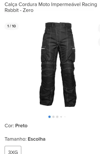 Calça motociclista 