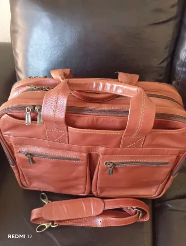 Bolsa executiva de couro legítimo Bennesh 