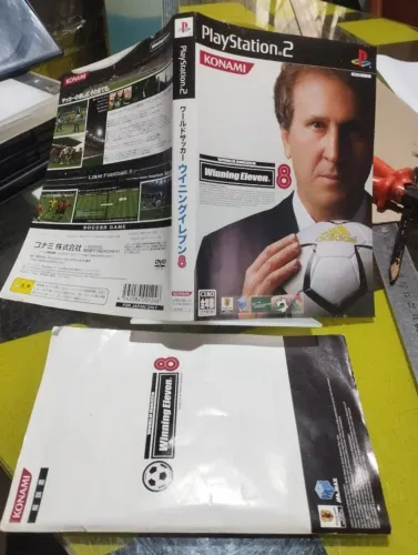 Encarte e manual originais winning eleven 8 ps2