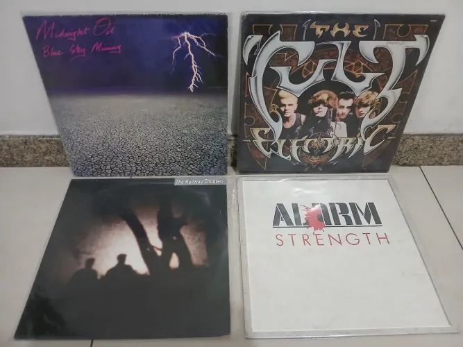 Disco vinil The Cult Midnight oil Railway e Alarm