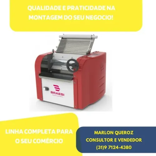 Cilindro de Massas 30CM Braesi Bivolt