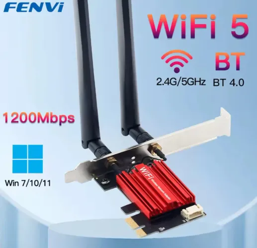  Adaptador Placa Wifi 2.4ghz/5ghz Bluetooth 4.0 GARANTIA ENTREGO