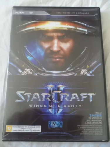 PC CD-ROM Starcraft II Wings of Liberty jogo para PC