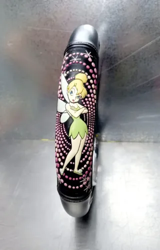 Capa Couro Volante Carro 38cm Sininho Disney