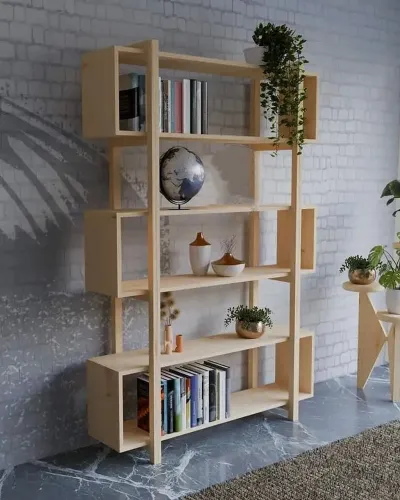 Estante rústica decorativa para organização de objetos (POR ENCOMENDA)
