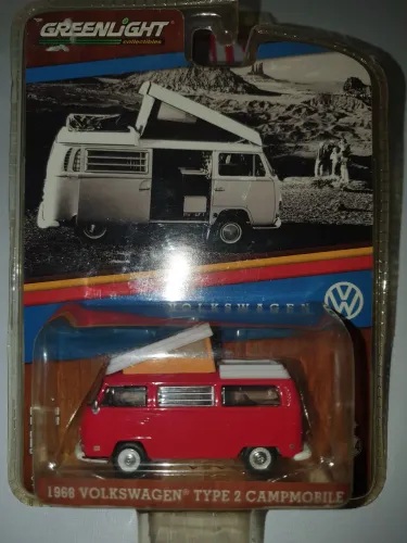 Kombi 1968 Volkswagen  Type 2 Campmobile  - Greenlight 1/64