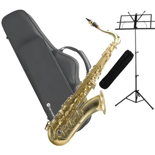 Saxofone Tenor Harmonics NOVO NF + Estante Partitura - 10X Cartão - Envio Todo Brasil