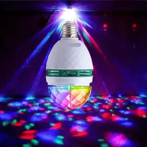 Lâmpada Giratória Jogo De Luzes Tipo Globo Para Festas