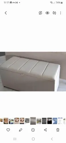 Baú Puff (83 de comprimento X 40 cm de altura e 40 cm de largura