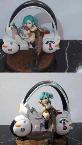 Miniatura 3d em resina Bulma Dragon ball z 