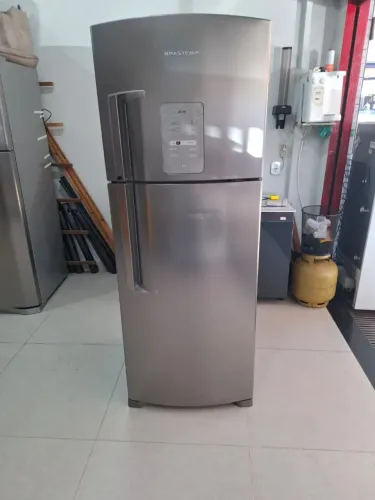 GELADEIRA BRASTEMP INOX FROST FREE SEMI-NOVA