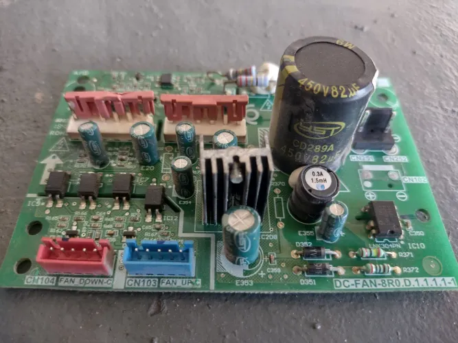 Placa de controle para circuito PCB Midea ar condicionado DC-FAN-8R0.D.1.1