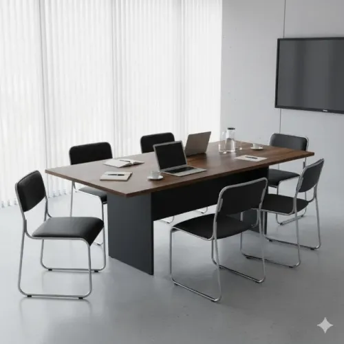 Mesa de REuniao 2,0x1,0 com 6 cadeiras Promoção Produtos novos Lacarados