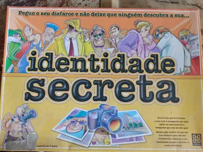 Identidade Secreta - Jogo tabuleiro da Grow Completo