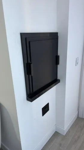 porta para churrasqueira e gaveta para cinzas