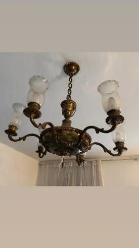 Lustre Estilo Lampião com Par de Arandelas - Históricos
