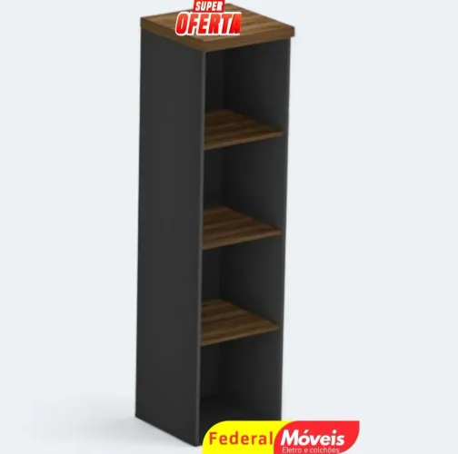 Armário Torre 3 Prateleiras 1,59x0,41x0,42 - Prático e Elegante