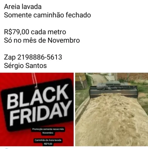 Black friday da areia