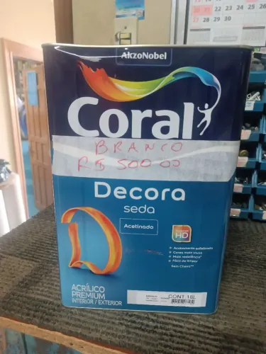 Tinta Coral Decora Seda Acetinado Branco 18L