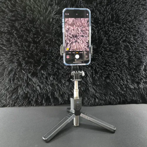 Tripé para Celular com Controle Remoto pau de selfie