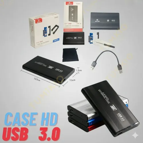 Case Gaveta para HD e SDD Externo 2.0" SATA - Conexão USB 3.0 Ultra Rápida<br>
