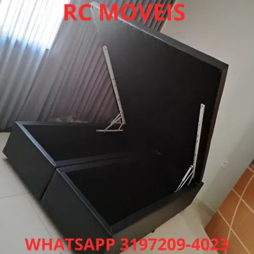 Cama Box Baú Casal Bipartido 1.38 x 1.88 - Resistência e Sofisticação
