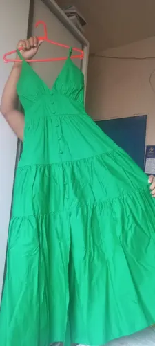 Vestido verde longo - Novo!