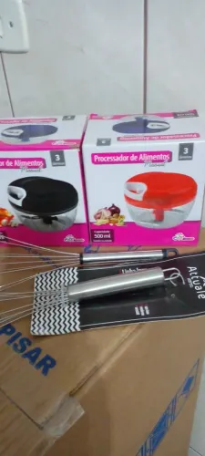 Processador de Alimentos Manual + Batedor de Ovos