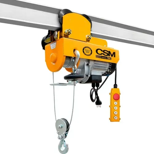 Guincho Elétrico de Cabo de Aço TEC 500/1000 220v CSM COM TROLE ACIONADO