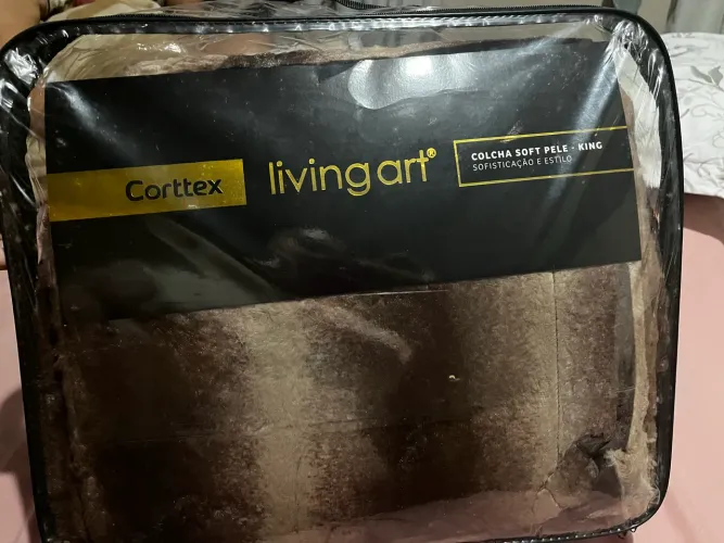 Colcha soft king novo nunca usado