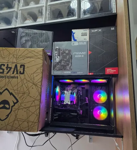 Pc Gamer Ryzen 5 5500/ Rx 7600 8GB/ 512GB SSD / 16GB RAM (TUDO NOVO)