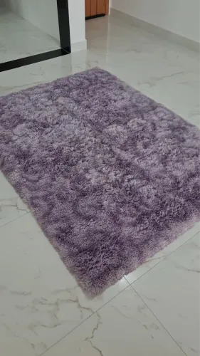 Tapete Roxo Peludo