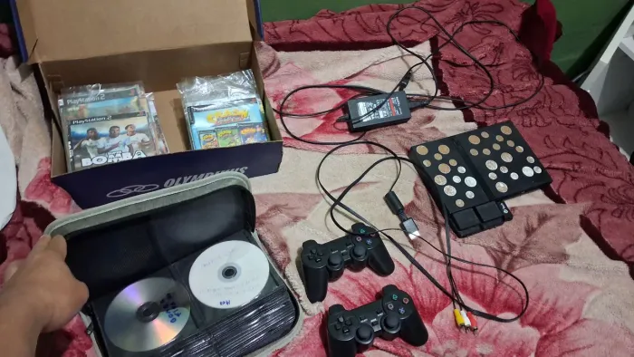 Venda play 2 Ps2 controle leitor funcionado perfeitamente