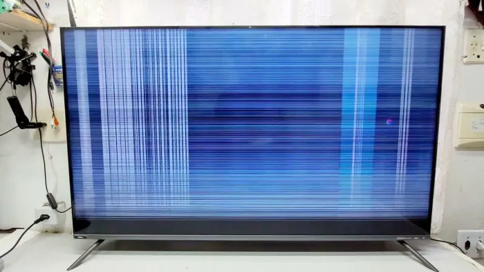 Troca de película polarizadora da tv