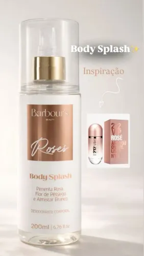 body splash barbours roses 200ml