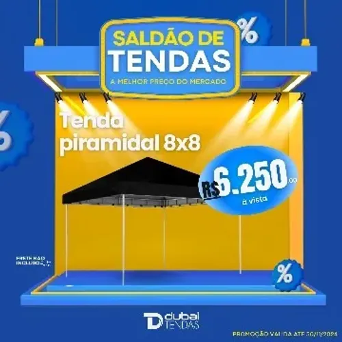 TENDA PIRAMIDAL 8X8X3