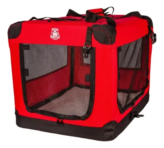 Casinha De Transporte Dobrável Dogfly Carry On Tamanho Xg