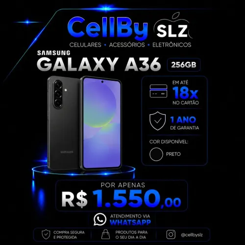 GALAXY A36 / 256Gb LACRADO! ACEITAMOS CARTÕES!