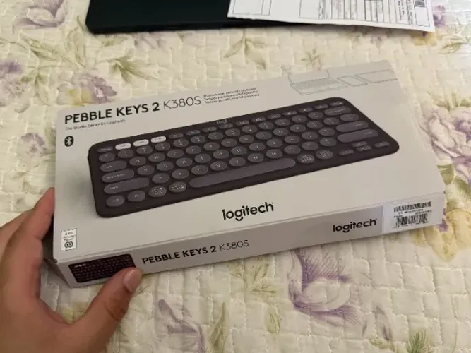 Teclado Sem Fio Pebble Keys 2 K380 Grafite - Logitech