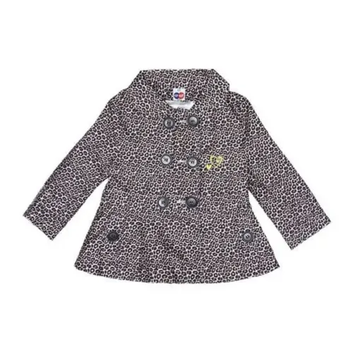 Casaco TIP TOP Infantil Marrom e Off White - Tam. E