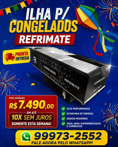 Ilha pra congelados refrimate novas pronta entrega 