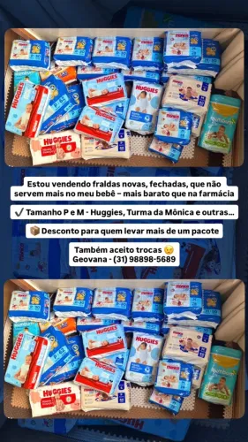 Fraldas Novas mais barato que na farmácia
