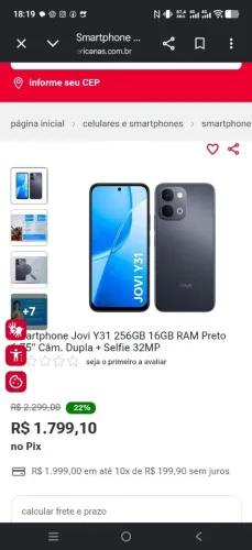Smartphone Jovi Y31