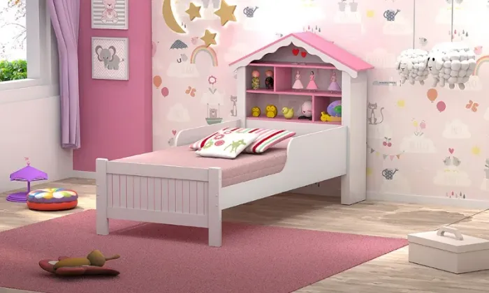 CAMA INFANTIL PRINCESA (TAMANHO DE SOLTEIRO)