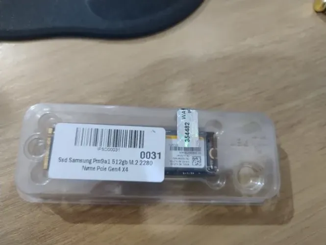 SSD SAMSUNG Pm9a1 512gb M.2 2280 Nvme Pcie Gen4 X4 Preto